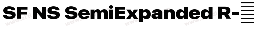SF NS SemiExpanded R字体转换 SF NS SemiExpanded R字体转换